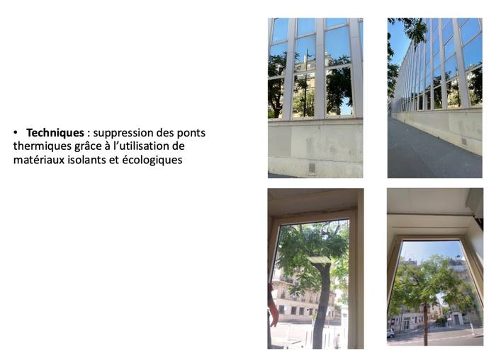 Suivi de chantier : traitement thermique de façade et remplacement de mur-rideau par des matériaux isolants et écologiques