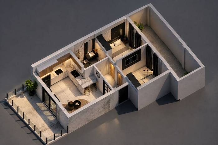 Rendu 3D d’une copropriété